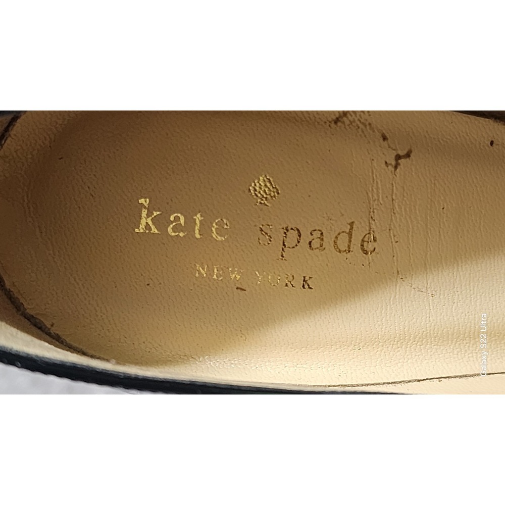 Kate Spade NY Licorice Black Patent Leather High-Heel Pointed-Toe Pumps Size 8.5 - Picture 3 of 8
